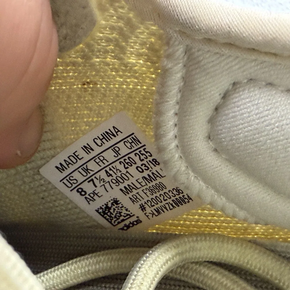 Size 8 Adidas Yeezy Boost 350 V2 Butter Yellow Mens Sneakers‎ Shoes F36980
